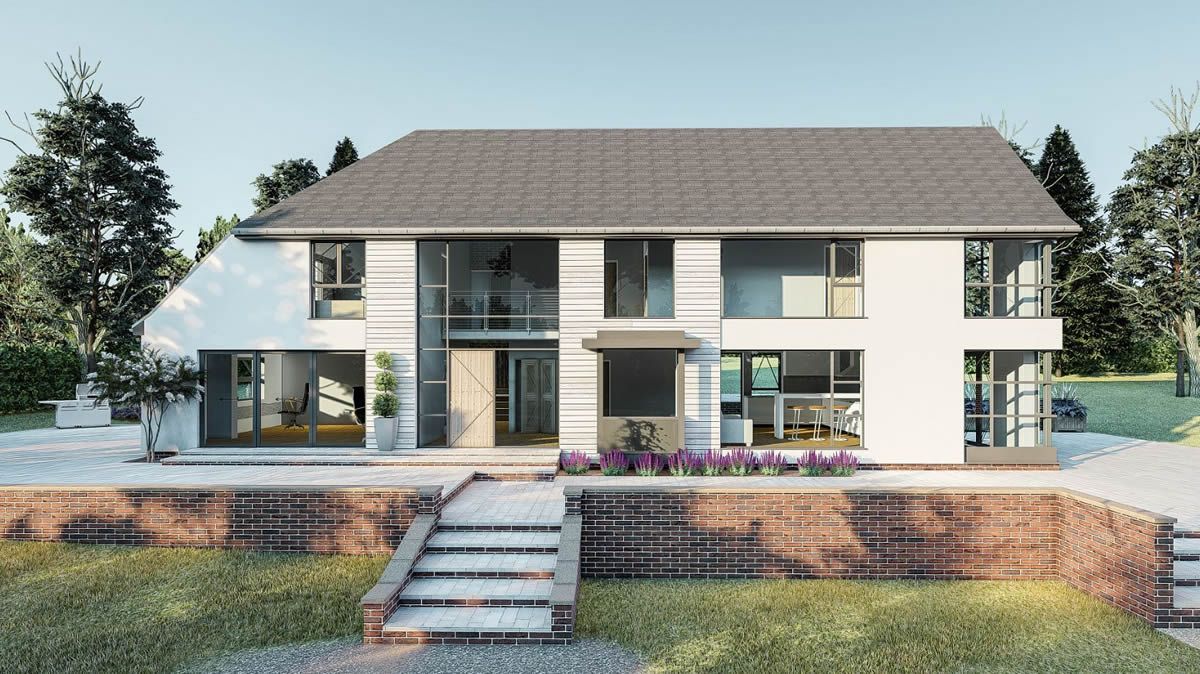 Two storey extension at eco house in South Norfolk Two storey extension at eco house in South Norfolk