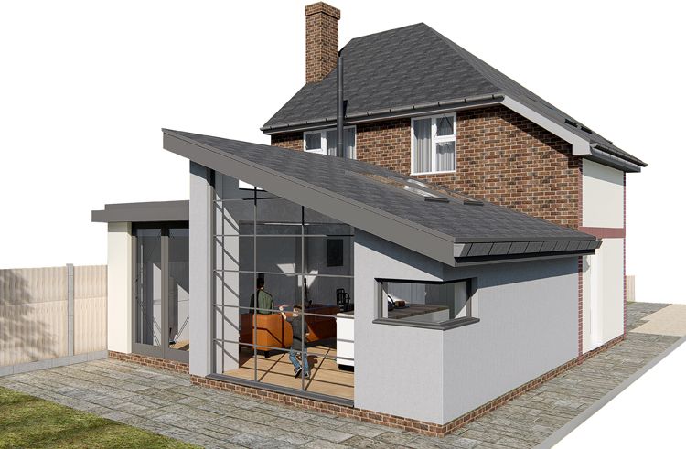 View Two Storey Extension