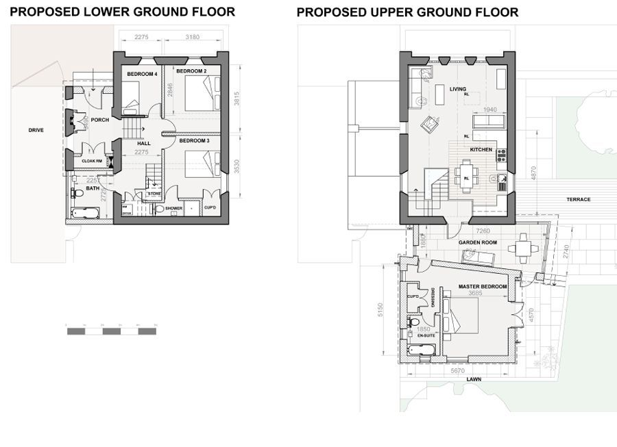 Proposed floor plan